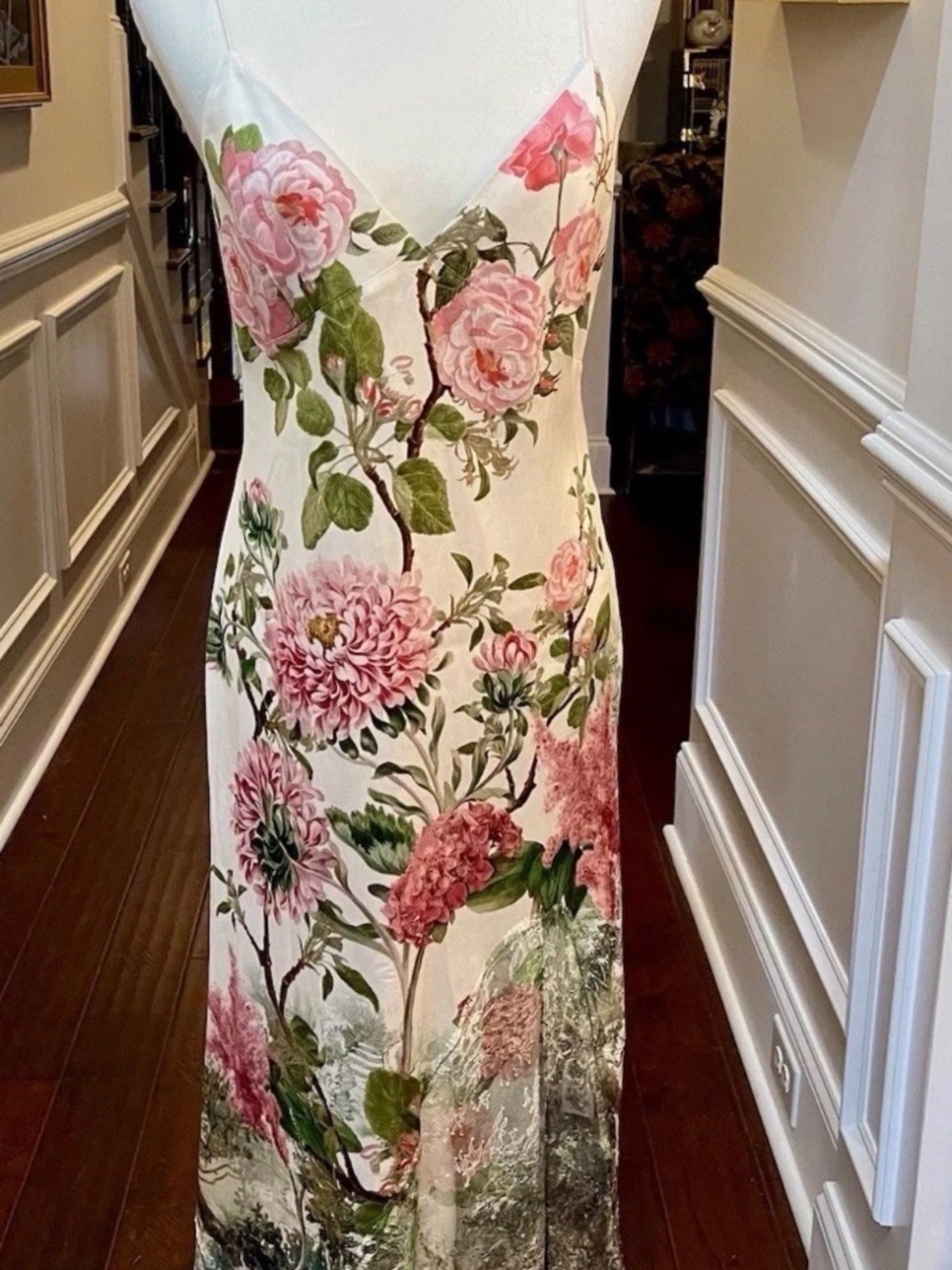 Alice & Olivia Floral Julietta Cutaway Lace MIDI Dress NWT MSRP $495 Sz 6 - Picture 3 of 16